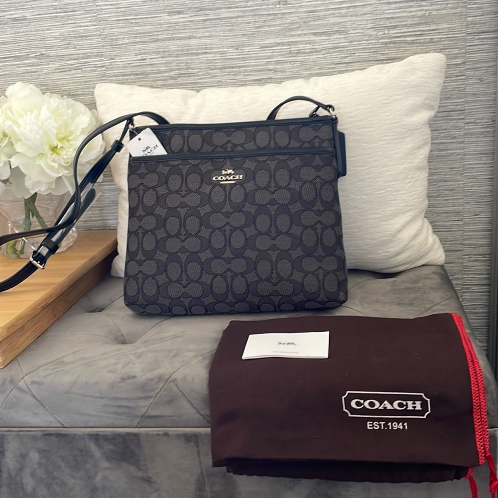 Coach File Crossbody In Signature Canvas
